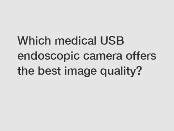 Which medical USB endoscopic camera offers the best image quality?