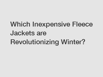 Which Inexpensive Fleece Jackets are Revolutionizing Winter?