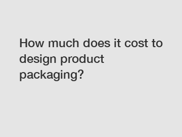 How much does it cost to design product packaging?