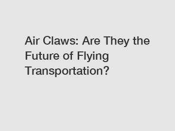 Air Claws: Are They the Future of Flying Transportation?