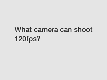 What camera can shoot 120fps?
