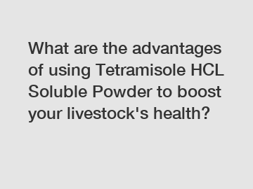 What are the advantages of using Tetramisole HCL Soluble Powder to boost your livestock's health?