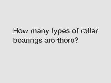 How many types of roller bearings are there?