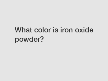 What color is iron oxide powder?