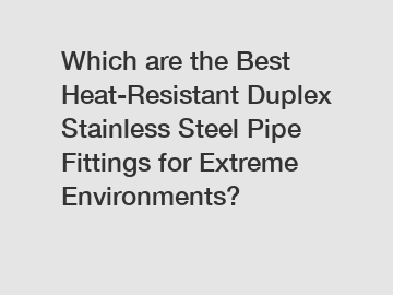 Which are the Best Heat-Resistant Duplex Stainless Steel Pipe Fittings for Extreme Environments?