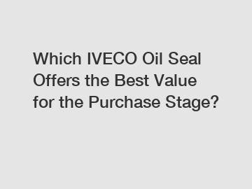 Which IVECO Oil Seal Offers the Best Value for the Purchase Stage?