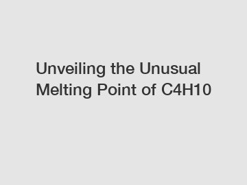 Unveiling the Unusual Melting Point of C4H10