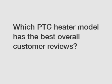 Which PTC heater model has the best overall customer reviews?