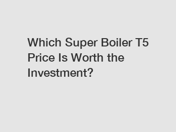 Which Super Boiler T5 Price Is Worth the Investment?