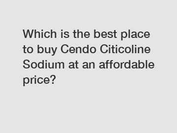 Which is the best place to buy Cendo Citicoline Sodium at an affordable price?