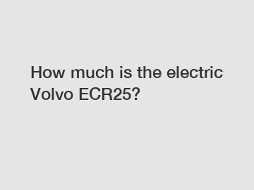 How much is the electric Volvo ECR25?