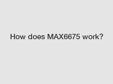 How does MAX6675 work?