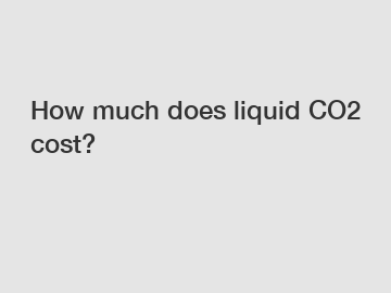 How much does liquid CO2 cost?