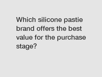 Which silicone pastie brand offers the best value for the purchase stage?