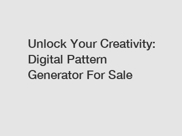 Unlock Your Creativity: Digital Pattern Generator For Sale