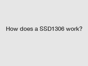 How does a SSD1306 work?
