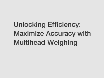 Unlocking Efficiency: Maximize Accuracy with Multihead Weighing