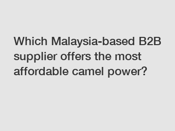 Which Malaysia-based B2B supplier offers the most affordable camel power?