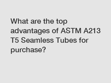 What are the top advantages of ASTM A213 T5 Seamless Tubes for purchase?