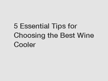 5 Essential Tips for Choosing the Best Wine Cooler