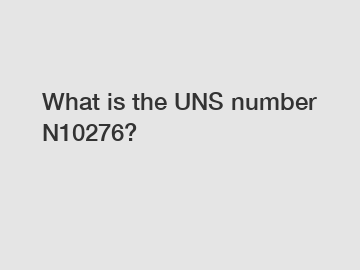 What is the UNS number N10276?