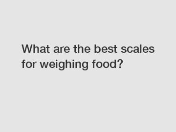 What are the best scales for weighing food?