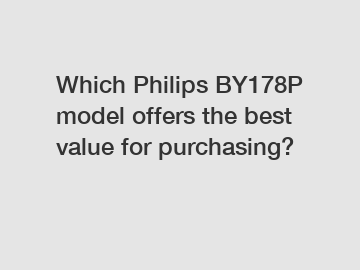 Which Philips BY178P model offers the best value for purchasing?