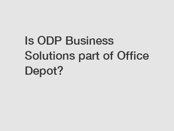 Is ODP Business Solutions part of Office Depot?
