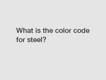 What is the color code for steel?