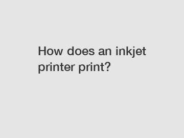 How does an inkjet printer print?