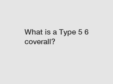What is a Type 5 6 coverall?