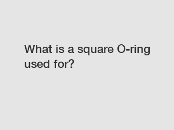 What is a square O-ring used for?