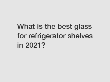 What is the best glass for refrigerator shelves in 2021?