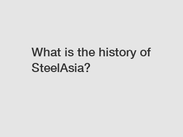 What is the history of SteelAsia?