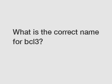 What is the correct name for bcl3?