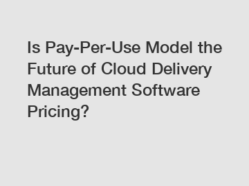 Is Pay-Per-Use Model the Future of Cloud Delivery Management Software Pricing?