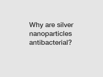 Why are silver nanoparticles antibacterial?