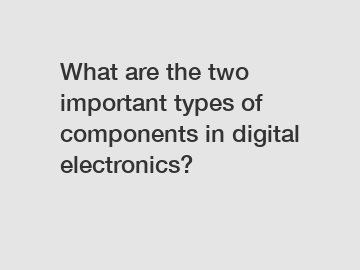 What are the two important types of components in digital electronics?