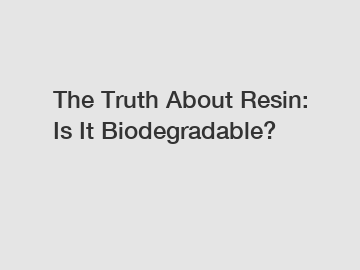 The Truth About Resin: Is It Biodegradable?