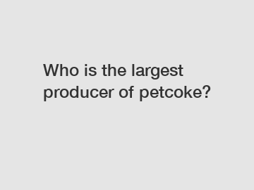 Who is the largest producer of petcoke?