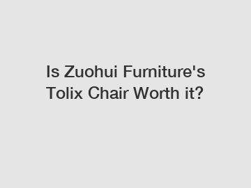 Is Zuohui Furniture's Tolix Chair Worth it?
