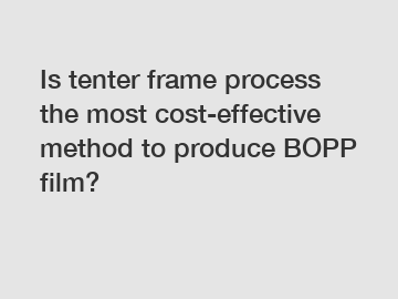 Is tenter frame process the most cost-effective method to produce BOPP film?