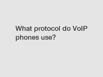 What protocol do VoIP phones use?