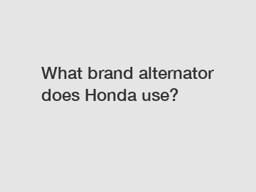 What brand alternator does Honda use?
