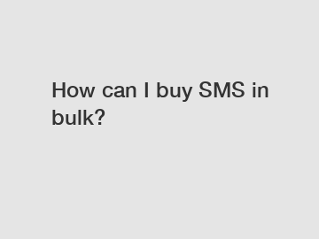 How can I buy SMS in bulk?