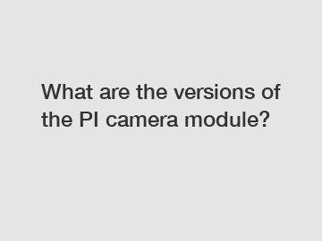 What are the versions of the PI camera module?