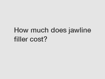 How much does jawline filler cost?