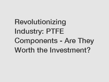 Revolutionizing Industry: PTFE Components - Are They Worth the Investment?