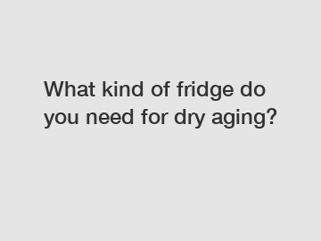 What kind of fridge do you need for dry aging?