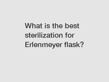 What is the best sterilization for Erlenmeyer flask?